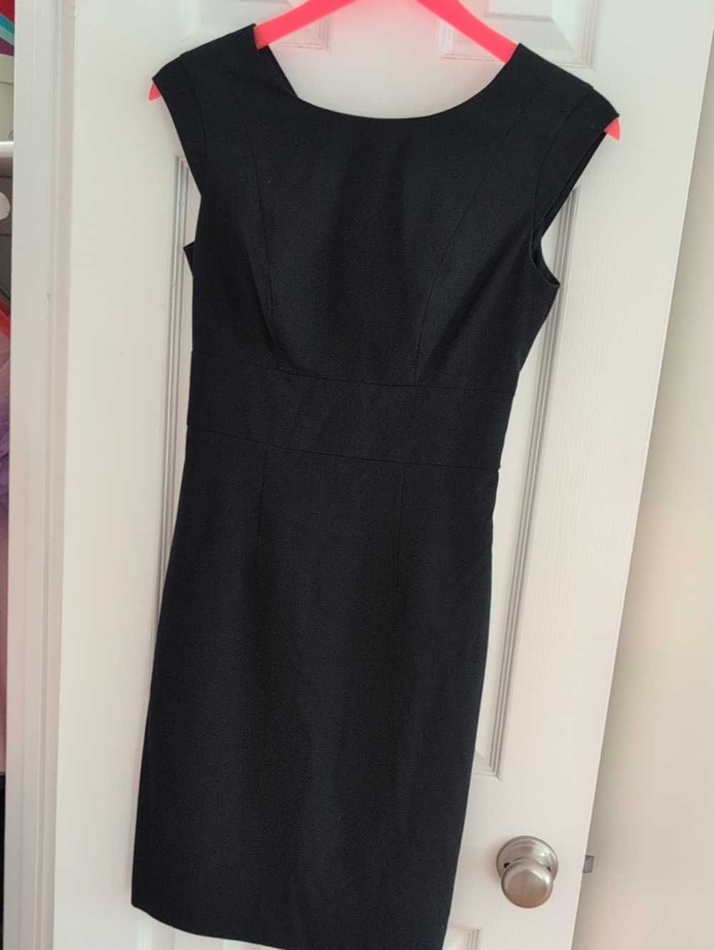 The Limited Black Cap-Sleeve Sheath Dress